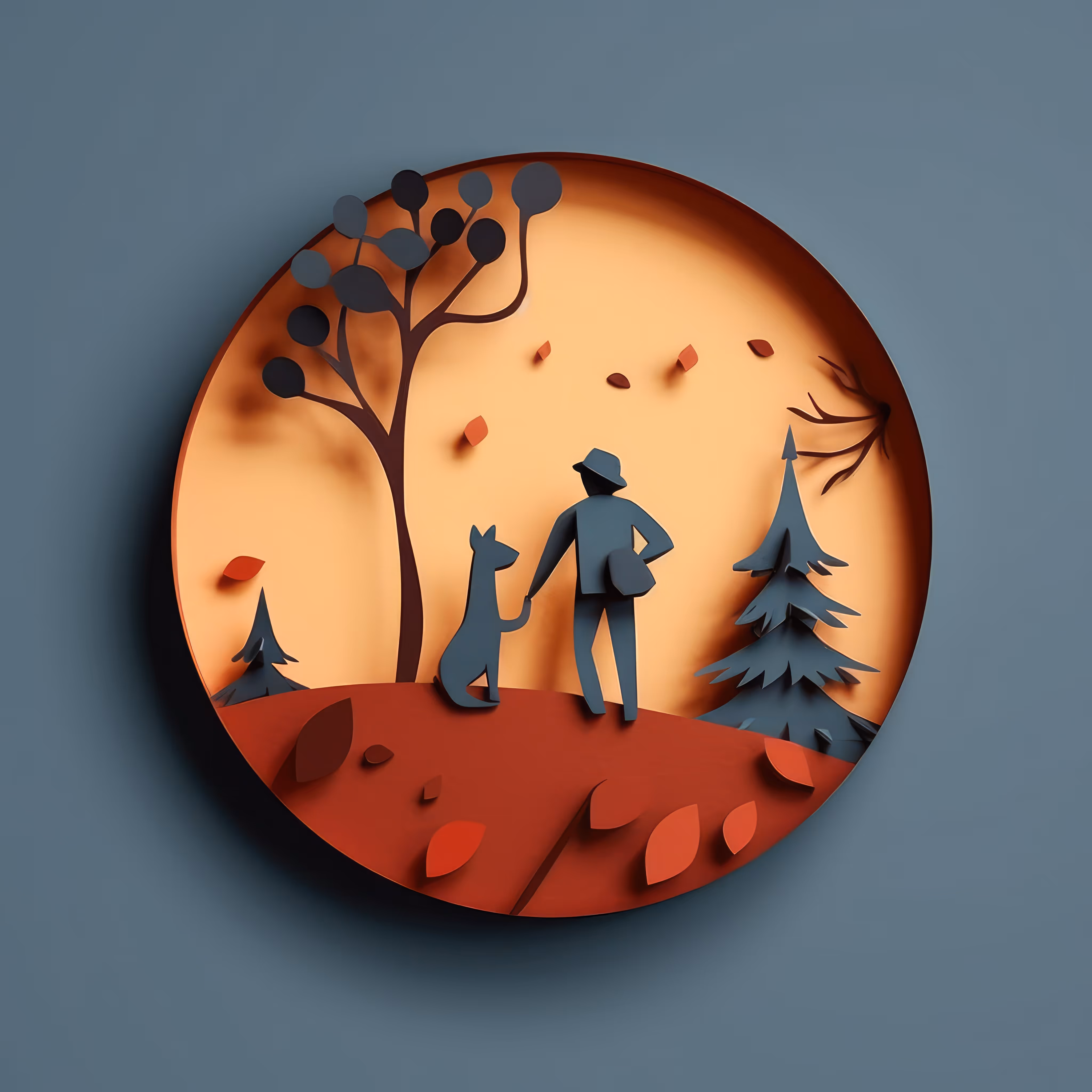 協力を表す紙の人形